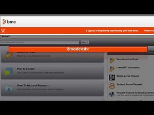 BMC Remedyforce 20.17.01: Self Service