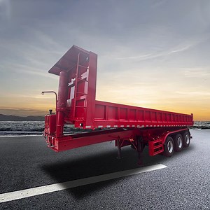 [Hot Item] 60 End Tipping Dump Semi Trailer 50 Ton Sand Transport Dumpping Trailer