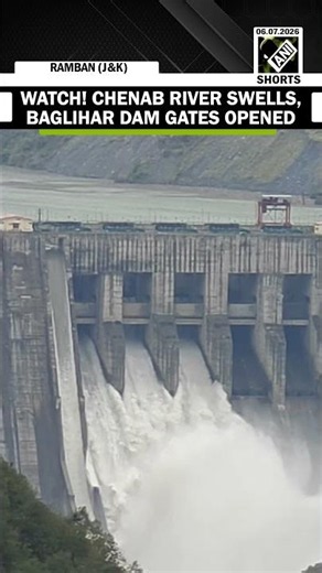 WATCH: Rising Chenab river water level forces opening of three gates of Baglihar Dam