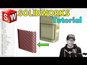How to Model a Curved Hex Pattern in SOLIDWORKS| Sheet Metal & Fill Pattern - Tutorial