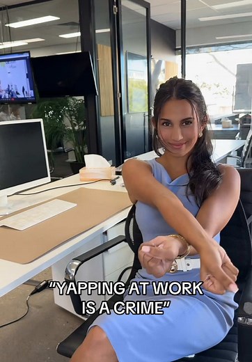 YAPPING AT WORK IS A CRIME