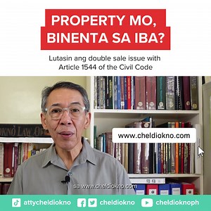 Double sale ng property: Anong karapatan mo bilang buyer? Alamin ang mga legal na hakbang at proteksyon sa ilalim ng Article 1544 of the Civil Code. Panoorin ang latest video namin para sa detalyadong gabay. #DoubleSale #PropertyRights #AttyChelDiokno | Chel Diokno