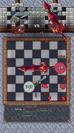 Keybrand + Shield of Cthulhu VS Hellkite #simulation #satisfying #shorts #terrariasimulations