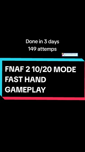 FNAF 2 10/20 Mode: Fast Hand Gameplay