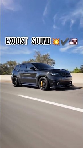This Supercharged Jeep Trackhawk Exhaust Sound Is Pure American Muscle 🇺🇸 #musclecar #automobile