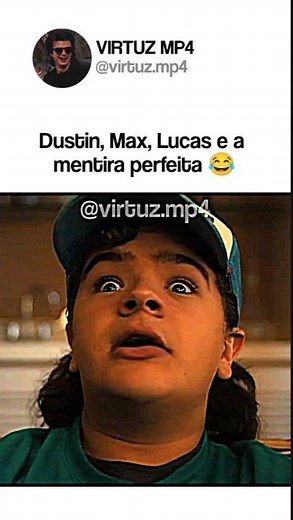 Dustin, Max e Lucas dando aulas de como não mentir 😂 #strangerthings #edit #memes