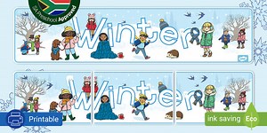 Preschool: Winter: Display Banner