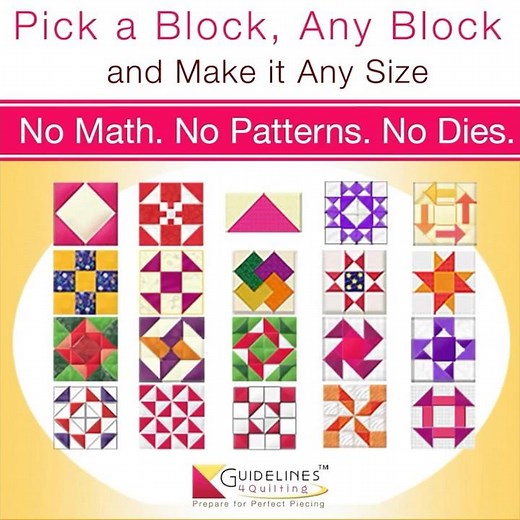 Make Quilt Blocks Any Size 😍 No Math!