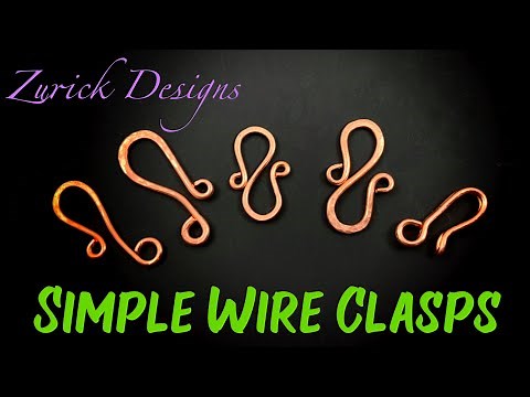 DIY Jewelry- Make Your Own Wire Clasps Part 1- Easy and Simple
