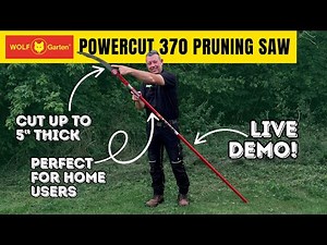 This Wolf Garten saw cuts like butter ✂ - The powercut 370 pruning saw live demo!