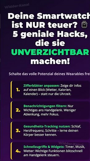 Deine Smartwatch ist NUR teuer? ⌚ 5 geniale Hacks, die sie UNVERZICHTB...