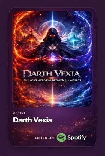 Darth Vexia is an independent musician and artist on Spotify (and other platforms like YouTube, Apple Music, and TikTok), specializing in dark, cinematic, epic music. Her style blends mythic storytelling, emotional depth, and atmospheric soundscapes, often drawing inspiration from popular franchises and universes. Examples include: RWBY (tracks/songs about characters like Yang Xiao Long, Ruby Rose, Nora Valkyrie, Blake Belladonna) Mass Effect Star Wars (e.g., Anakin vs. Obi-Wan themes, Skywalker