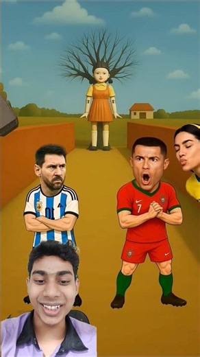 Who does the doll kiss? 💋Messi 🧠VS Ronaldo🐐The kiss decides! 🌞