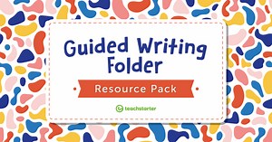 Guided Writing Folder Templates and Checklists