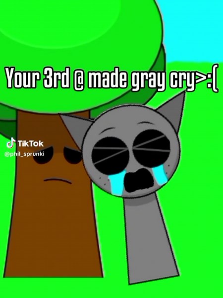 Emotional Moment Between Gray and Sprunki Characters