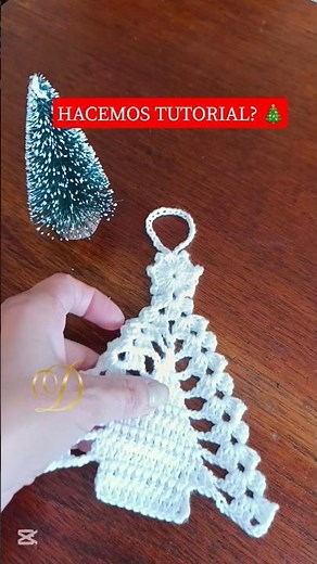 ARBOLITO DE NAVIDAD👆🏼🎄 #crochet #ganchillo #knitting #manualidades #terapia #tutorial #tejido #doily