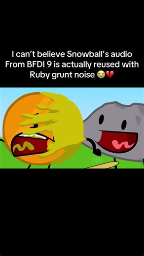 Fun Fact: Ruby’s Grunting noise is actually Snowball’s voice but with higher pitch! #fyp #tiktok #bfdi #osc #objectshowcommunity