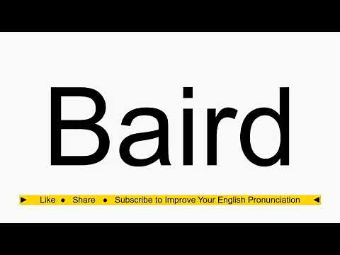 How to pronounce Baird