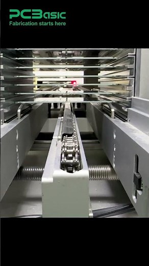 PCB Positioning – Board Loader in Operation