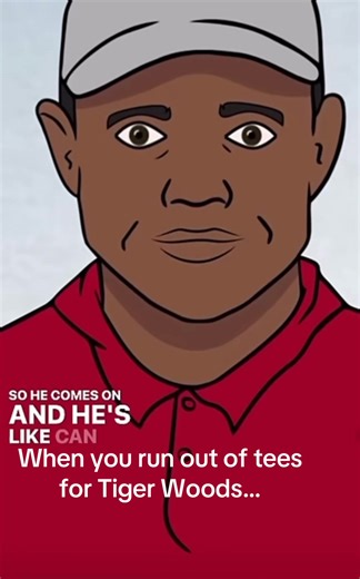 When you run out of tees for Tiger 😳⛳️ #tigerwoods #golftok #golf #golftiktok