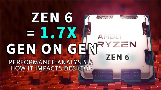速度提升 1.7 倍！Zen 6 性能分析及其对桌面的影响 | 作者： RedGamingTech