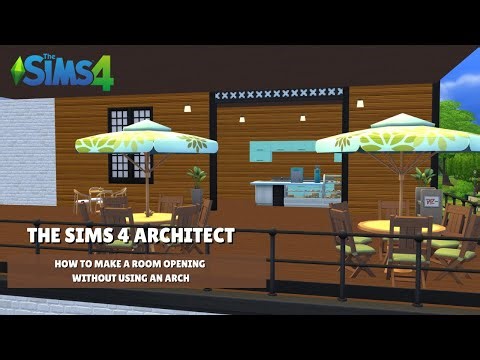 What's the SECRET to Making a ROOM Opening in SIMS 4 Without an Arch?