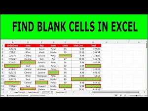 How to Find and Highlight Blank Cell in Excel | Conditional Formatting