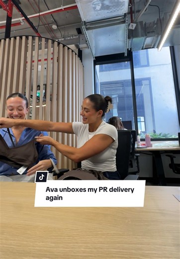 Y’all loved @Ava Barber-Collins unboxing the last PR package (and she loves it just as much) @P.E Nation #unboxing #coworkers #gifted