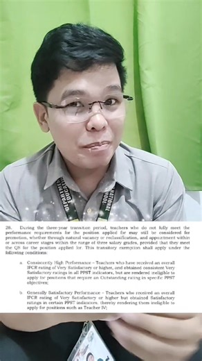 18K views · 108 reactions | Pwede raw ba na MAGPARECLASS ang may SATISFACTORY ADJECTIVAL RATING sa IPCRF? 3 Satisfactory Ratings only will be accommodated in accordance to DepEd Order 034, s. 2025. | Teacher Thuazon | Facebook