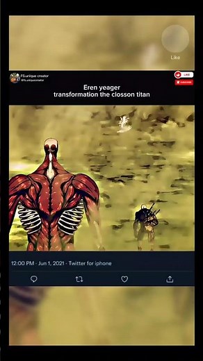 Eren yeager transformation the colossal titan🥶🥴[attack on titan edit] #eren #attackontitan #titan