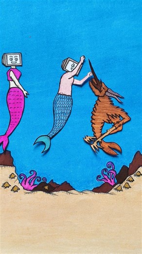 Can TV Merman Fight Water Monster 🐉💀#shortsfeed #skibiditoilet #youtubeshorts #drawing