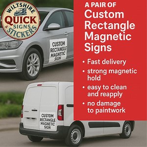 Custom Magnetic Van Signs (set of 2): Weatherproof Car Advertising - Etsy