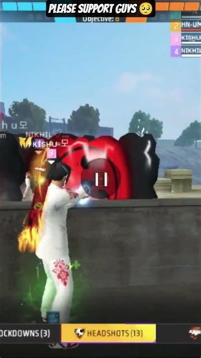 #subscribe #viralshorts ♀️✅ #public #freefire ✅#hadshorts ✅ KISHUUU GAMING 🥺❤‍🩹