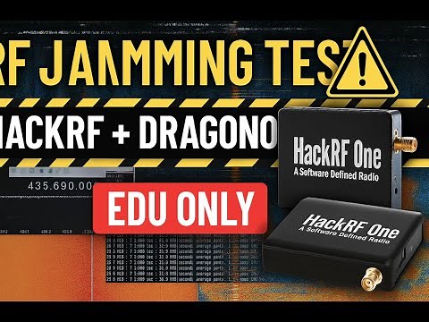 RF Jamming Demo with DragonOS, RF_Tools & HackRF | Noise Injection & Signal Monitoring (EDU Only)