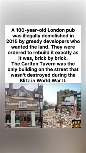 Carlton Tavern Demolished Illegally💯💫#CarltonTavern #London #History #trending #viral #shorts
