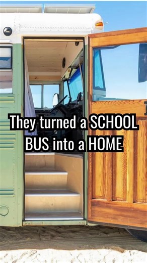 They turned a retired school bus into a bright, functional home on wheels—and now they’re traveling across North America 🌍🚌 Follow their journey: @the.queen.beep #skoolie #busconversion #tinyhome #homeonwheels | Living in a shoebox