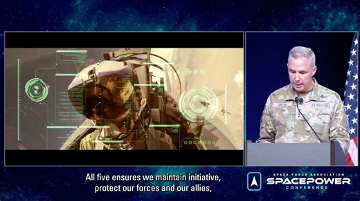#ICYMI Gen. Stephen Whiting, #USSPACECOM commander, delivered a keynote at the Space Force Association #SpacepowerConference. Learn more about the Elements of Victory he discusses in the clip below by listening to his full remarks here: https://www.youtube.com/watch?v=Sq4b_x-S0f0&list=PLlbjJLrAGkhJwq1dTuvxHIEs3cswDgbNs&index=3 | U.S. Space Command