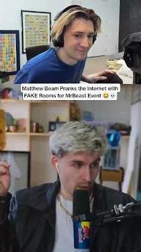 Matthew Beam Pranks the Internet with FAKE Rooms for MrBeast Event 😂💀