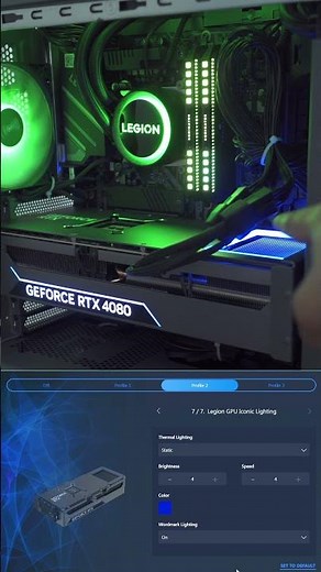 Change Lenovo Legion GPU Lighting In Lenovo Vantage Software!