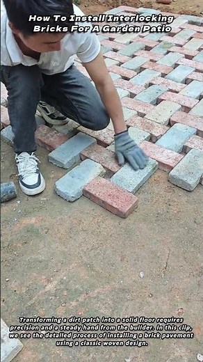 How To Install Interlocking Bricks For A Garden Patio