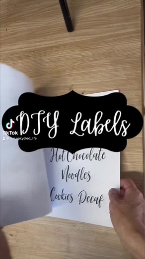Did you know you could make your own packing tape labels? #packingtape #diyhack #labels #kitchenhack #diyproject #cractingandbuilding @Our Upcycled Life