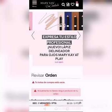 Consultar el estatus de la orden Mary kay