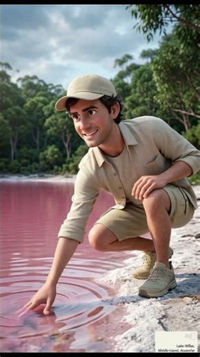 What is this pink lake in Australia?