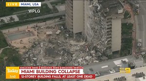 104K views · 1.2K reactions | #BREAKING This is the moment 55 apartments - 12 stories - collapsed in seconds while residents slept. A desperate search is now underway in the US for nearly 100 people missing in the rubble; at least one person is dead, with that number expected to rise. #9Today | TODAY | Facebook