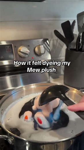 Making a Shiny Mew Plush #funny #pokemon #mew