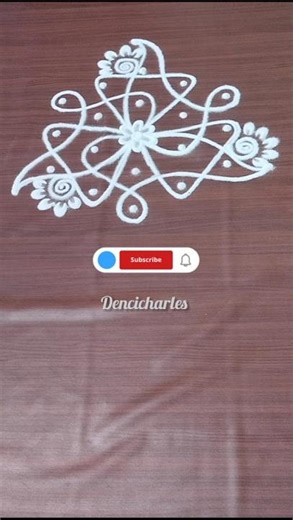 simple kambi kolam for beginners #dialyrangoli #muggulu #20dots