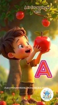 ABCD Wala Cartoon | A for Apple 🍎 | English Alphabets for Toddlers #kidslearning #kidslearning
