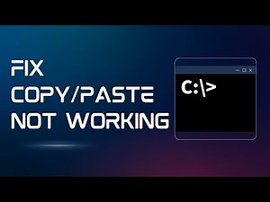 How to Fix Copy and Paste Not Working in Command Prompt (CMD)