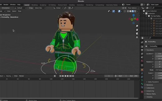 iBlender中文版插件MecaFig 教程如何使用 Blender 和 EpicFigRig 制作动画！Blender