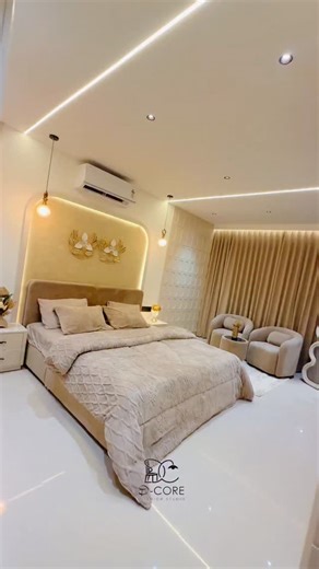 D-CORE INTERIOR STUDIO on Instagram: "A bridal bedroom isn’t just décor — it’s the beginning of a new chapter. Every corner, every texture, every light is crafted to bring elegance, comfort, and timeless beauty together. At D-CORE Interior Studio, we design spaces that feel intimate, luxurious, and unforgettable — just like the moments they hold. Dare to Dream. Dare to Live Beautiful. ✨ #dcorebridalmagic"